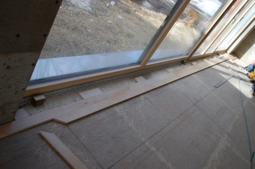 Outlining the glass planks